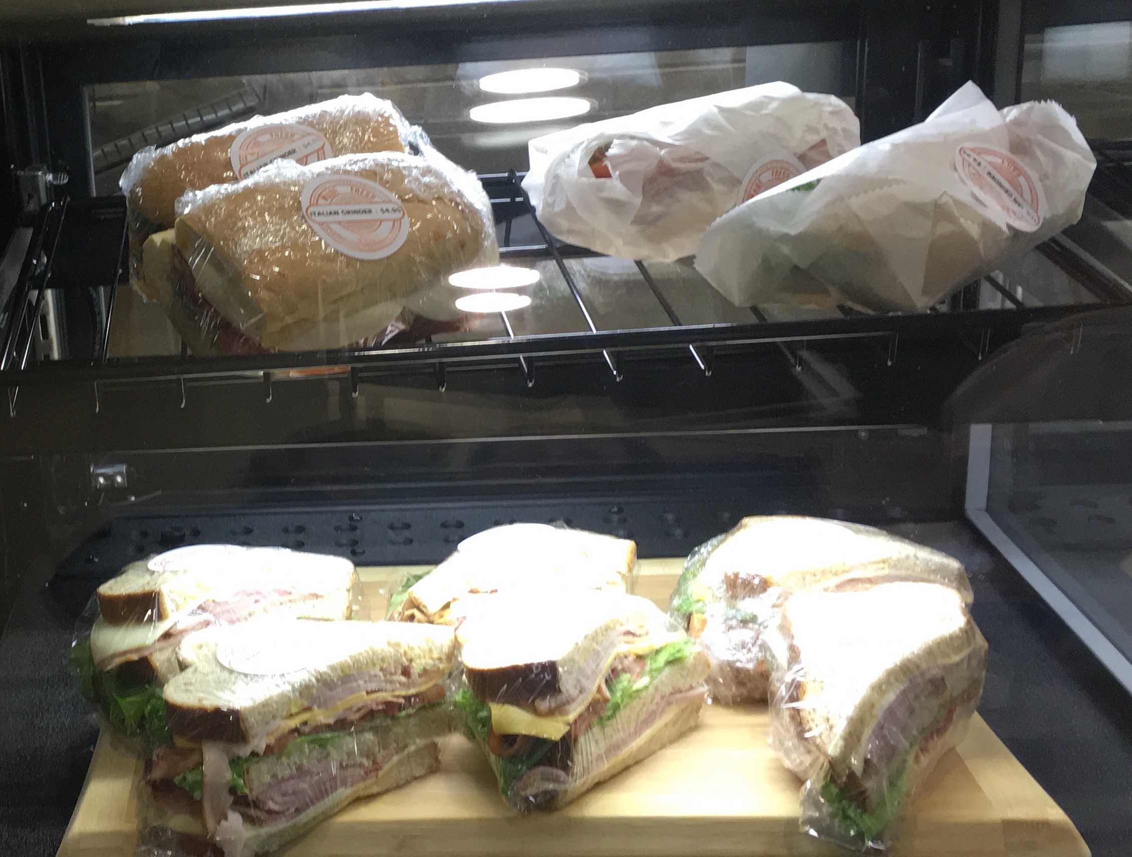 Pre-made sandwiches for on the go dining. Photo by Blair Stockett.